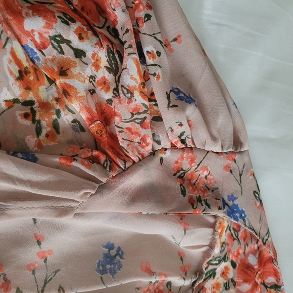 Floral Embroidered Kimono, Size L - Picture 2 of 4